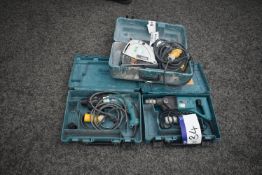 Three Portable Electric Tools, each understood to require attentionPlease read the following