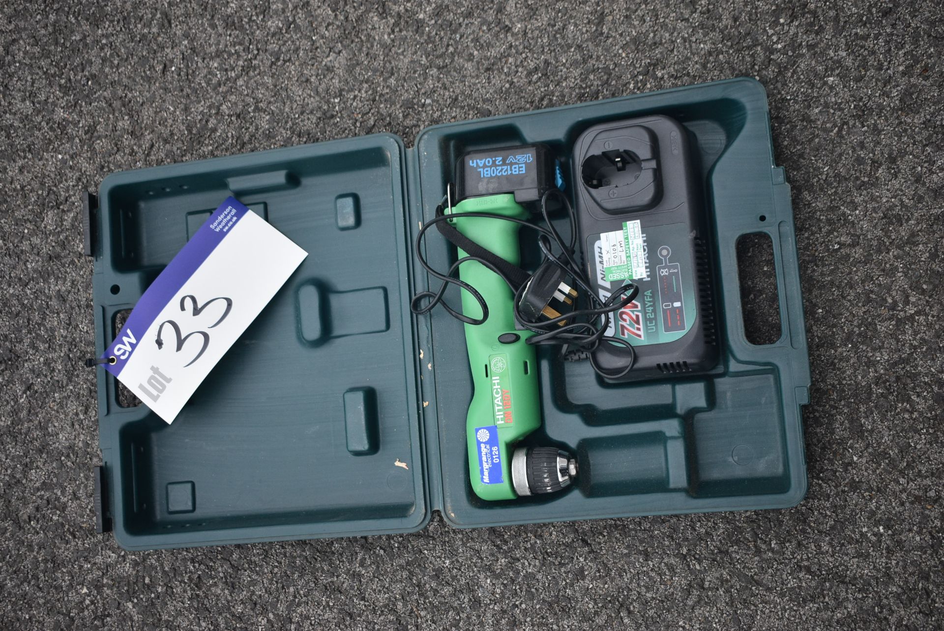 Hitachi DN120Y Battery Electric Drill, with battery, charger and carry casePlease read the following