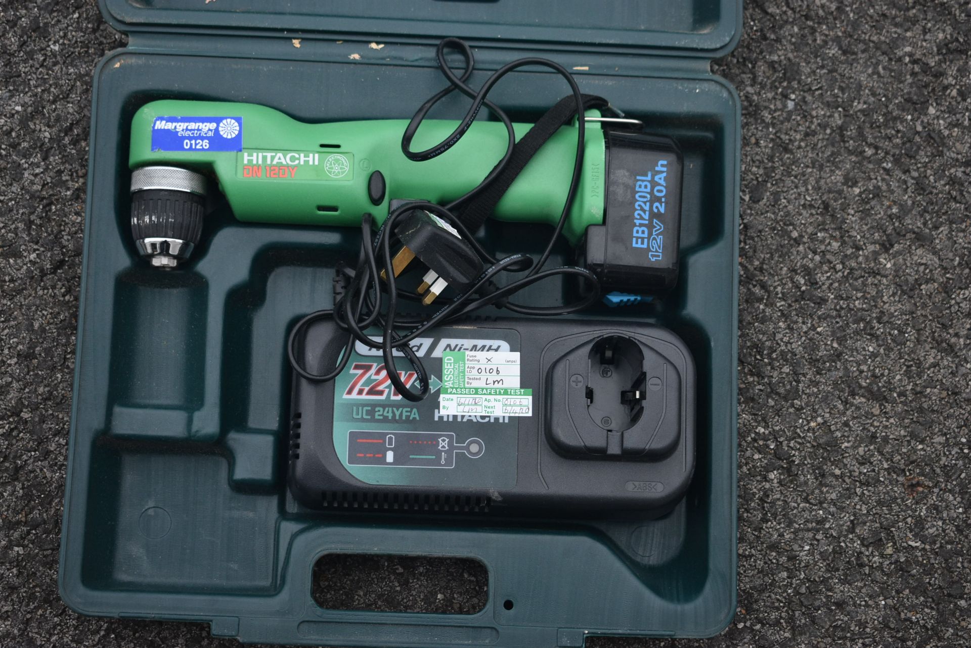 Hitachi DN120Y Battery Electric Drill, with battery, charger and carry casePlease read the following - Image 2 of 3