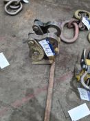 Two 10 ton Plate Clamps