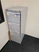 Bisley 4 Drawer Metal Filing Cabinet