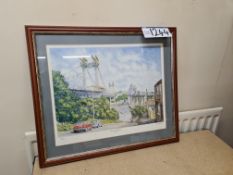 Limited Edition Framed Watercolour of Crossing the Tamar, signed G P Hillier, 51/600