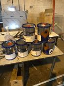 6 Part and Full Tins of HEMPEL Enamel and Hi Build Paint