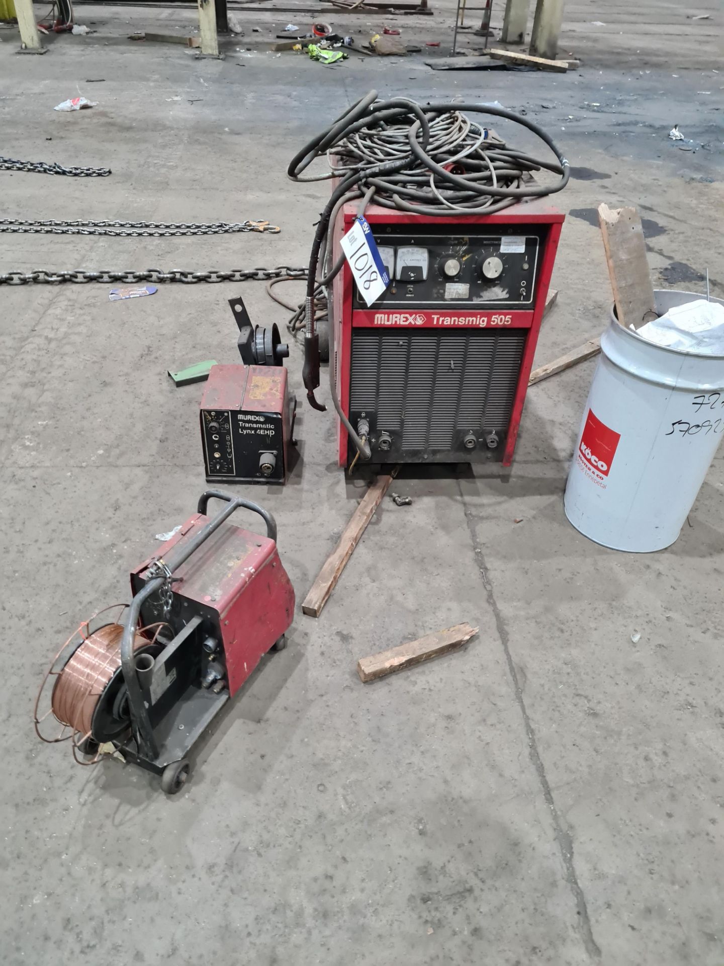 Murex Transmig 505 Mig Welder, with wire feed unit