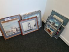 Eleven Various Framed Pictures of Constructions by Cleveland Bridge