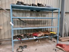 Two Bays of Welded Steel Racking, approx. 3m x 0.76m x 2.4m