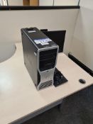 Dell Precision T3400 Core 2 Duo Desktop PC, Monitor, Keyboard and Mouse (Hard Drive Wiped - Contains