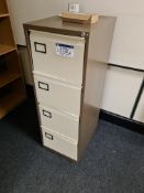 Two 4 Drawer Metal Filing Cabinets