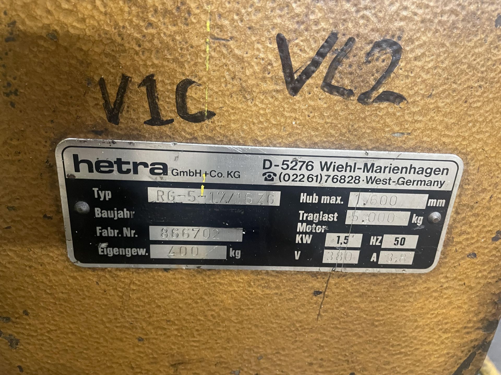 FOUR Hetra RC-5-CZZ16 ZG 5000KG Mobile COMMERCIAL - Image 9 of 16