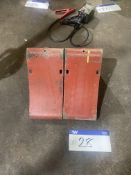 Two Steel Commercial Vehicle Wheel Chocks