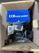 CCD Video Camera, with assorted cables and fitting