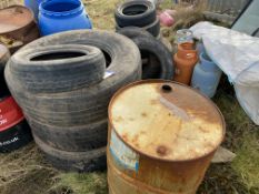 11 Assorted Tyres, as set out