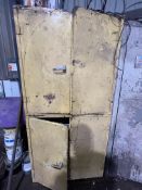 Two Double Door Steel Cabinets, with contents, inc