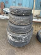 Five Assorted Tyres