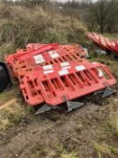 Approx. 12 Plastic Safety Barriers, as set out in