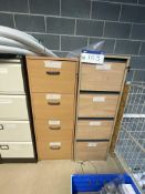 Two Oak Veneered Four Drawer Filing CabinetsPlease read the following important notes:- ***