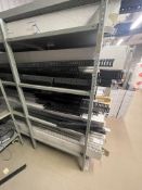 Assorted Plastic Control Cabinet Dividers, as set out on three bays of rackPlease read the following