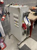 Mobile Test Rig, with electric motor, two control panels and assorted electrical consumables, in one