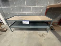 Two Tier Steel Table, approx. 1.45m x 550mmPlease read the following important notes:- ***Overseas