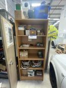 Multi-Tier Shelving Unit, with assorted electrical components and control panels, as set outPlease