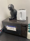 Matsui M183BT Microwave, with Nescafe coffee machine and toasterPlease read the following