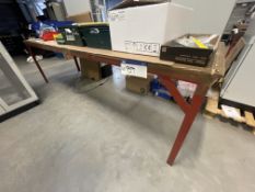 Steel Framed Bench, approx. 3m x 950mm (excluding contents)Please read the following important