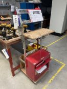 Mobile Two Tier Workshop Trolley, with fitted tool chestPlease read the following important