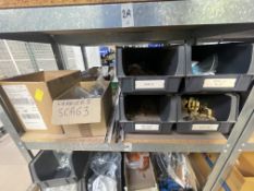 Assorted Electrical Consumables, as set out on one bay of rack including relays, air