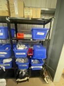 Assorted Electrical Consumables, as set out on one bay of rack including switches, panels,