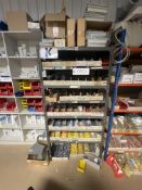 Assorted Electrical Consumables, as set out on one bay of rack including boot laces and
