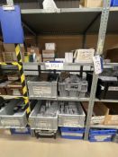Assorted Electrical Consumables, as set out on one bay of rack including contactor relays, circuit