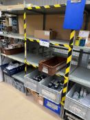 Assorted Electrical Consumables, as set out on one bay of rack including switches and circuit