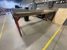 Steel Framed Bench, approx. 3m x 950mm (excluding contents)Please read the following important