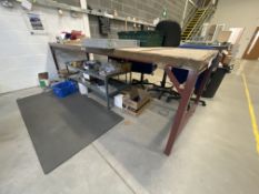 Steel Framed Bench, approx. 3m x 950mm (excluding contents)Please read the following important