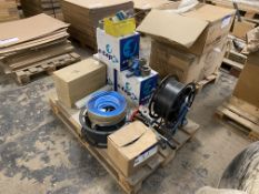 Strap Banding & Packaging Equipment, on pallet