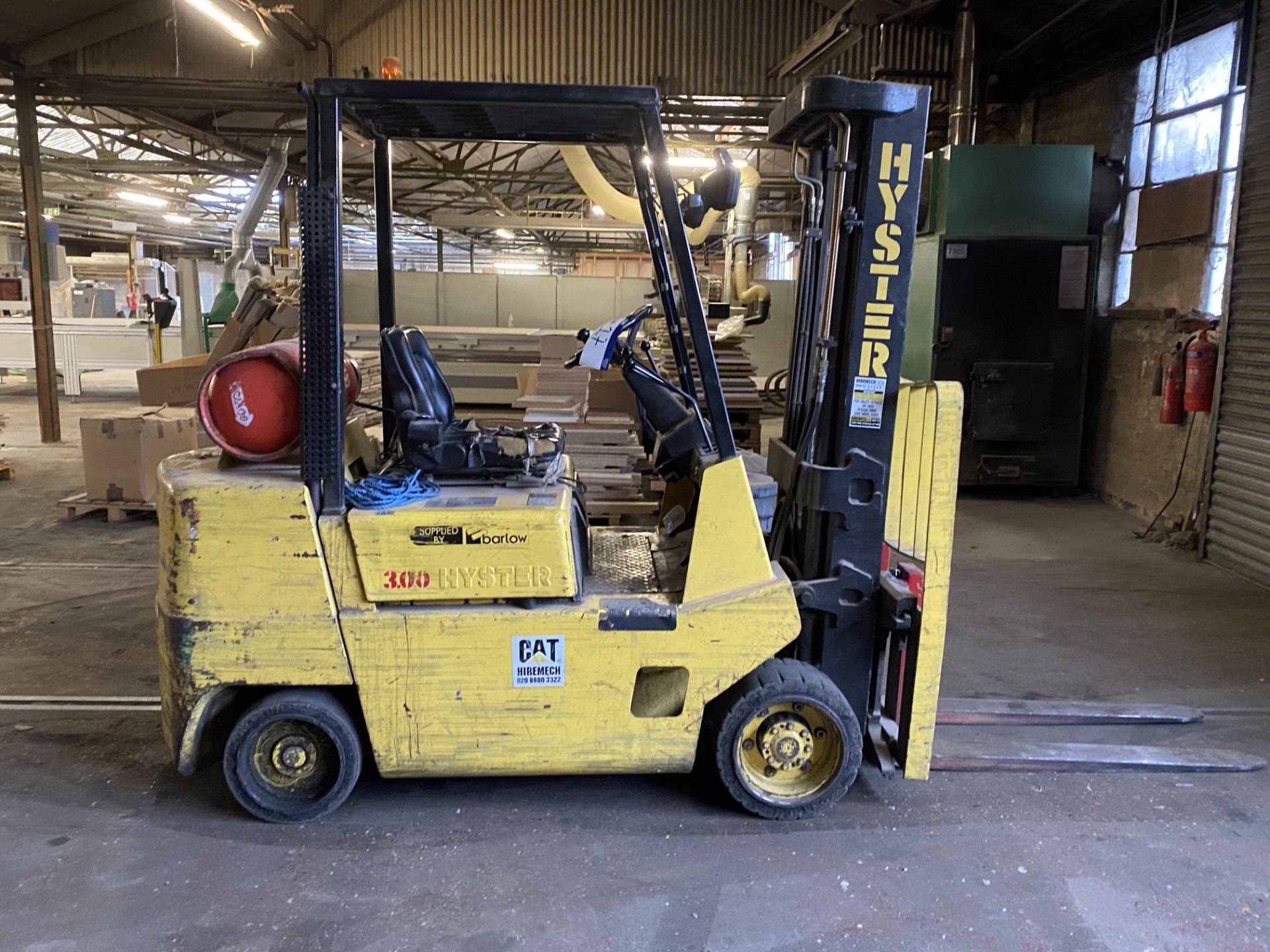 Hyster S3.00 XL 2500kg LPG FORK LIFT TRUCK, serial no. C187V12996S, year of manufacture 1995, 5396 - Image 6 of 7