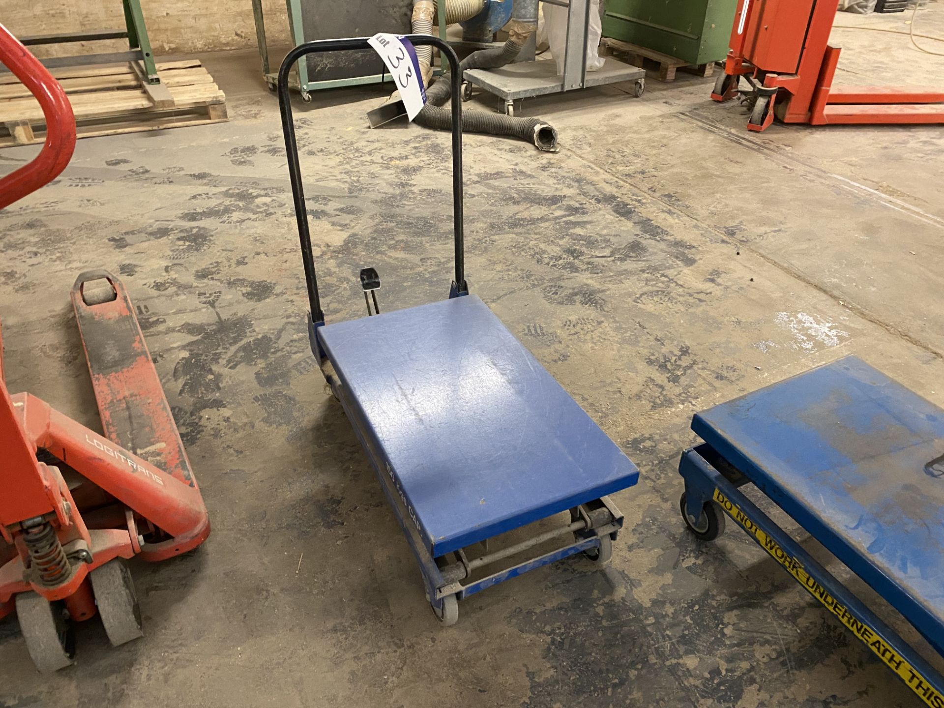 159kg Portable Scissor Lift TruckPlease read the following important notes:-Collections will not