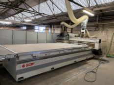 SCM ACCORD CNC MACHINING CENTRE, serial no. AA2100794, year of manufacture 2008, with mobile gantry,