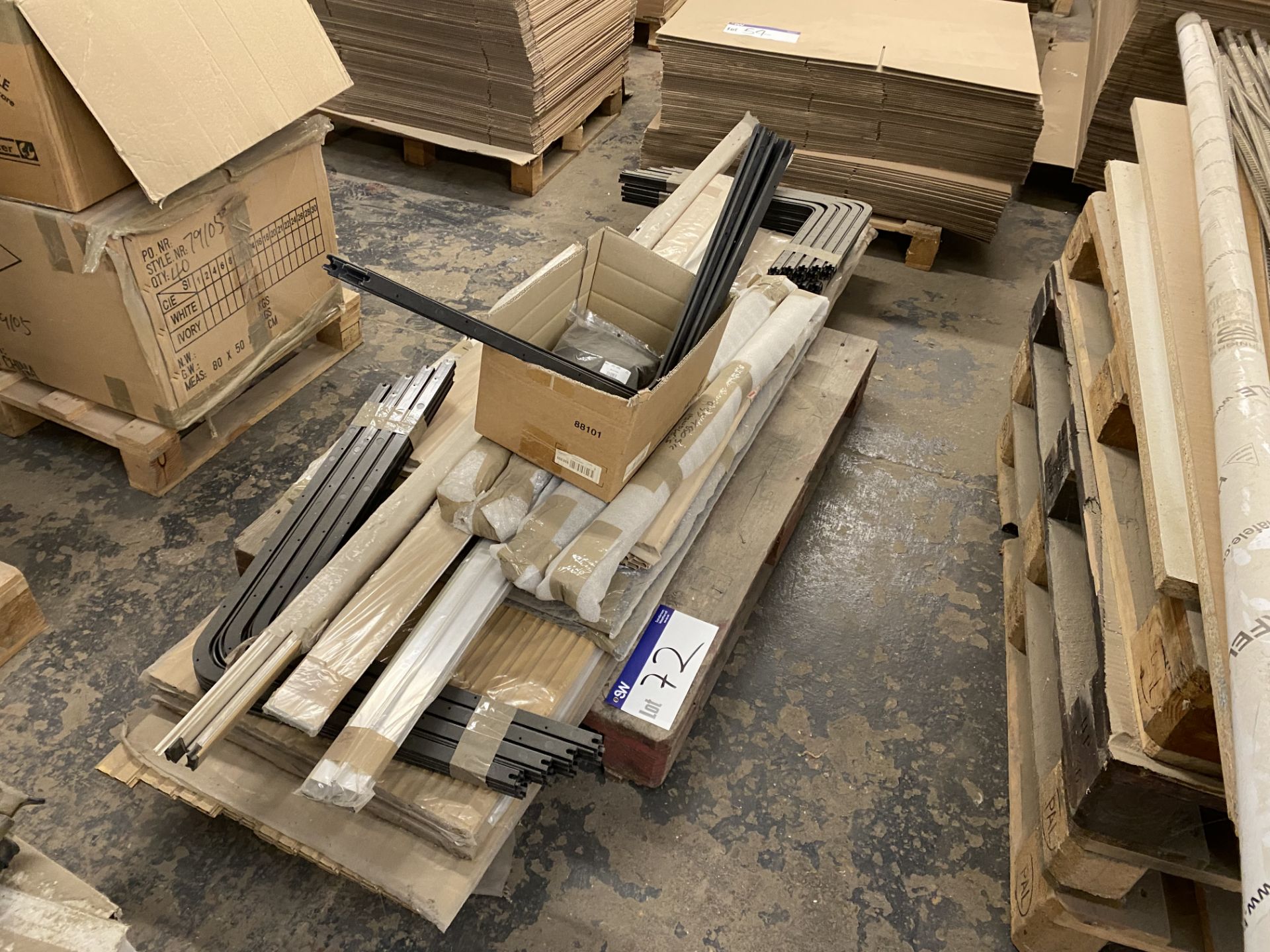 Side Tambour Components, on pallet