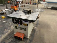 Cehisa EPR CONTOUR EDGE BANDER, serial no. 389, with rotary feed standPlease read the following