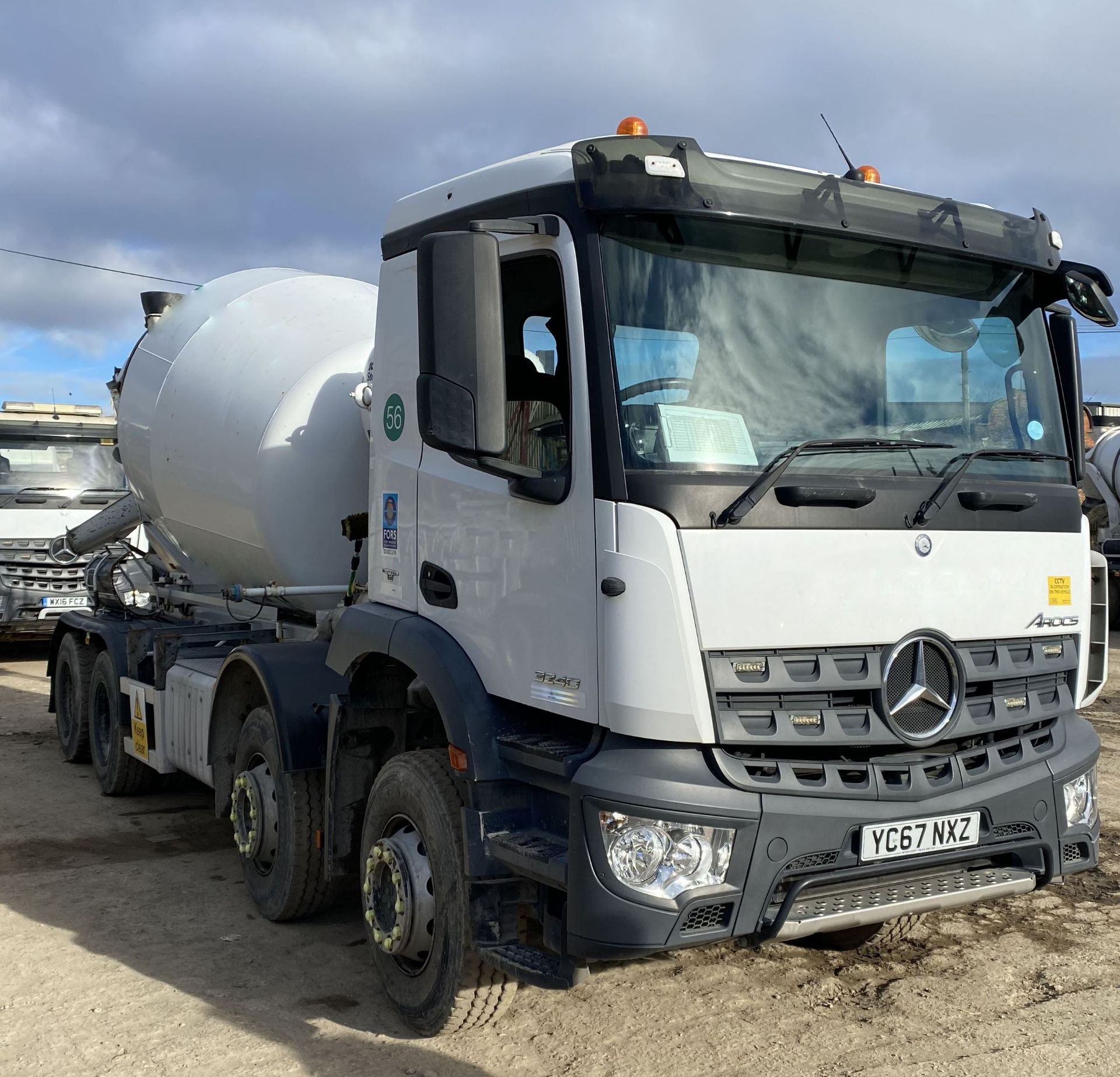 Mercedes Benz AROCS 3240 8x4 8m³ Concrete Mixer Truck, registration no. YC67 NXZ, chassis no; - Image 2 of 8