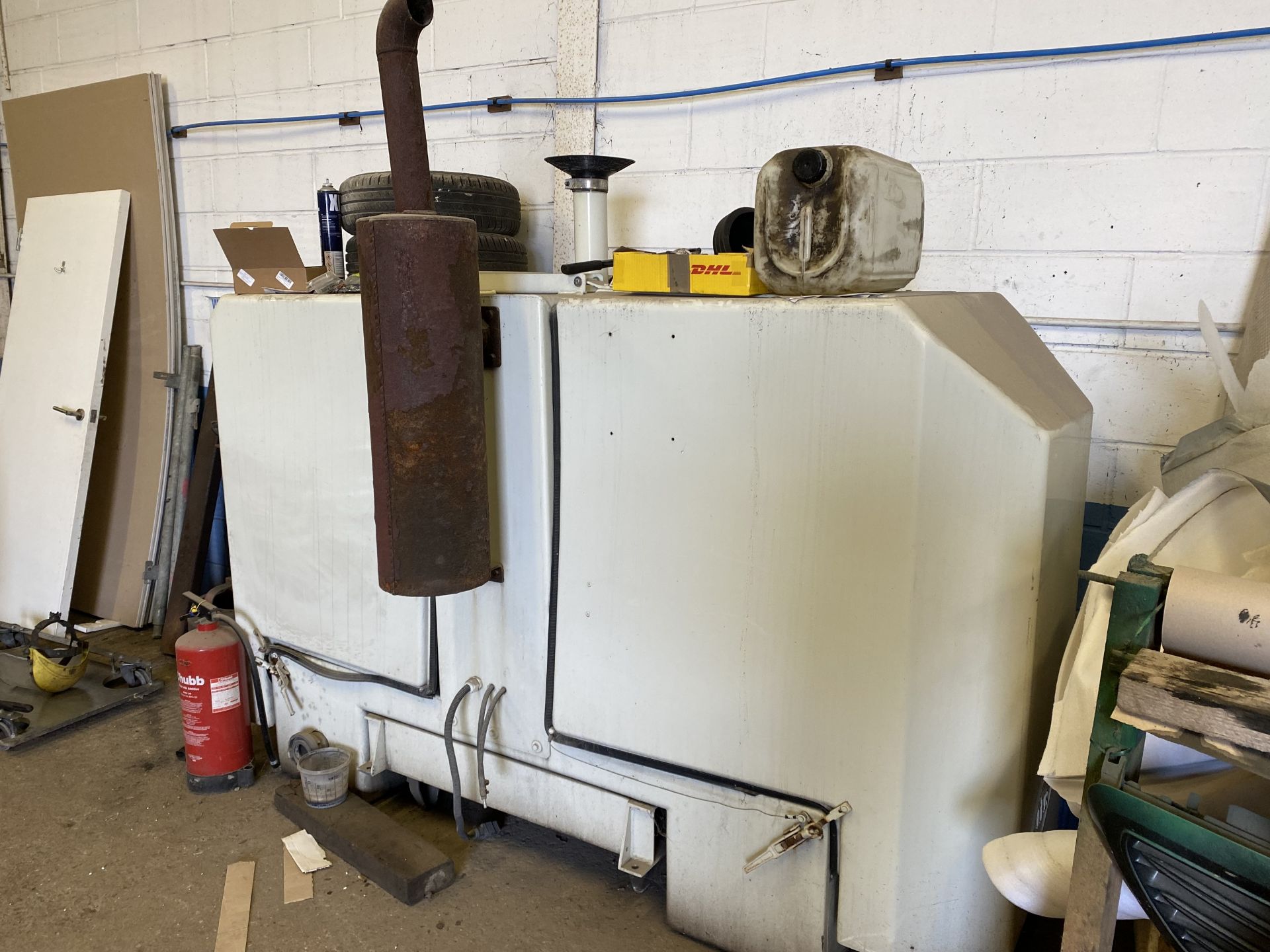 Feldbinder Detachable Power Pack/ Blowing unit, with Perkins engine and GHH CS80/4 Compressor,