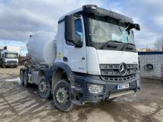 Mercedes Benz AROCS 3240 8x4 8m³ Concrete Mixer Truck, registration no. WX17 YSS, chassis no.