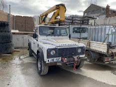 Land Rover DEFENDER 110 LWB PICKUP TRUCK, registration no. WJ08 VUF, chassis no.