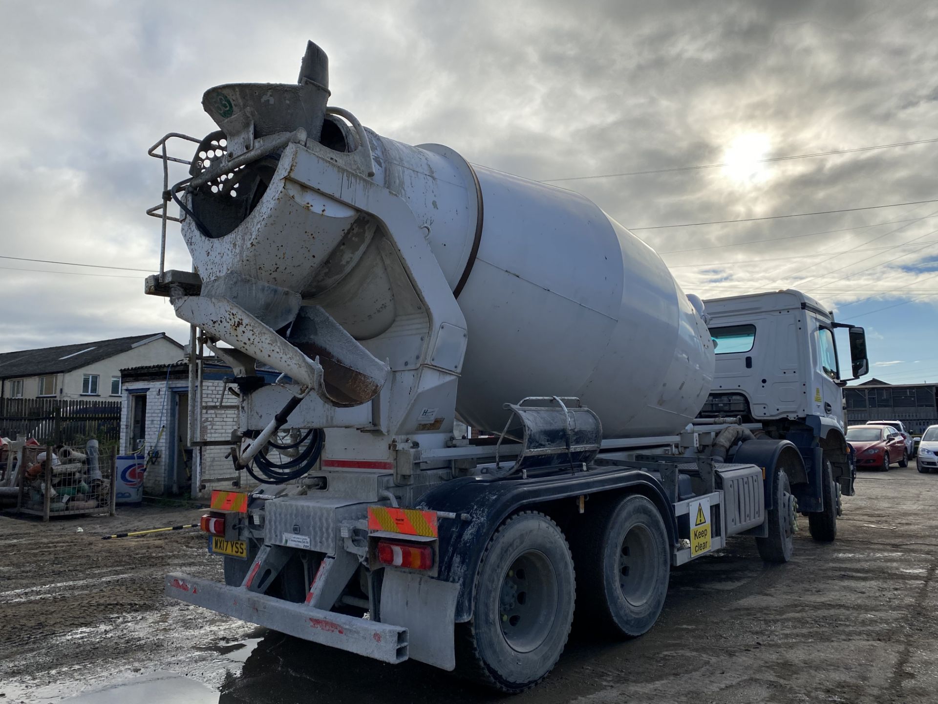 Mercedes Benz AROCS 3240 8x4 8m³ Concrete Mixer Truck, registration no. WX17 YSS, chassis no. - Image 3 of 10