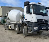 Mercedes Benz AROCS 3236 8x4 8m³ Concrete Mixer Truck, registration no. YJ18 TBZ, chassis no.