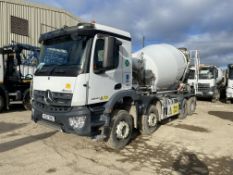 Mercedes Benz AROCS 3240 8x4 8m³ Concrete Mixer Truck, registration no. YC67 NXZ, chassis no;