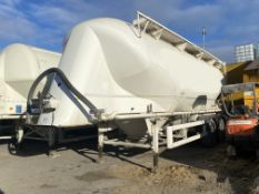 Spitzer Eurovac 37m3 Pot Belly Triaxle Tanker Trailer, serial no. FSF 1475, date of manufacture