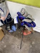 Golf Bag, with Snag Launcher golf clubs (no vat on hammer price on this lot - however vat is payable