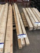 Seven Lengths of Softwood Timber, mainly 73mm x 52mm x approx. 2.4m long (no vat on hammer price